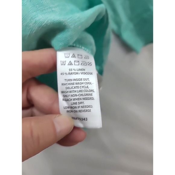 Sigrid Olsen Linen Blend Top Blouse NWT Sz 2X Cruise Resort Wear Pullover Tunic - Picture 7 of 12